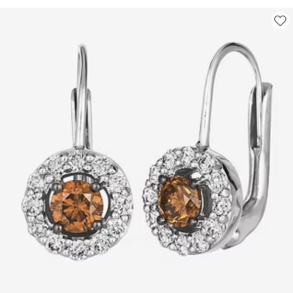 Le Vian® Earrings featuring Chocolate Diamonds & Nude Diamonds™ in Vanilla Gold® - Picture 1 of 10